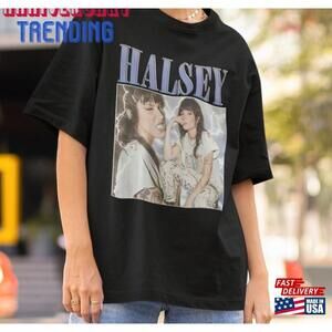 Limited Halsey Shirt Pop Music Fan Tee Graphic Concert Tshirt Unisex